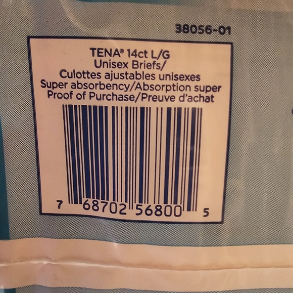 Tena Briefs Large NEW - Picture 2 of 4
